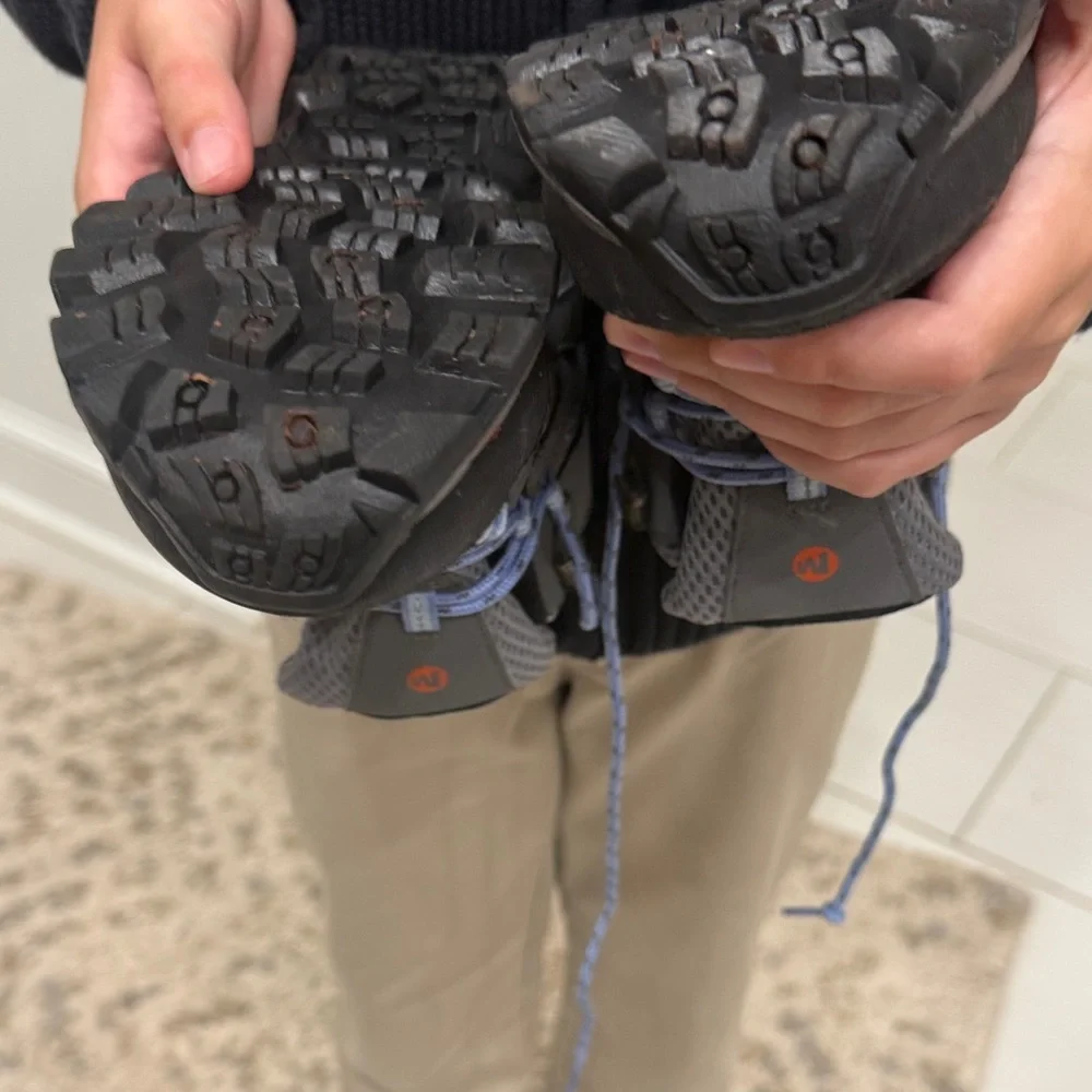 Merrell 1.5 WIDE Kids' Gray and Blue Sneakers - Waterproof